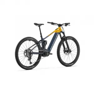 Horský elektrobicykel MONDRAKER Crafty Race, obsidian grey dense yellow racing silver