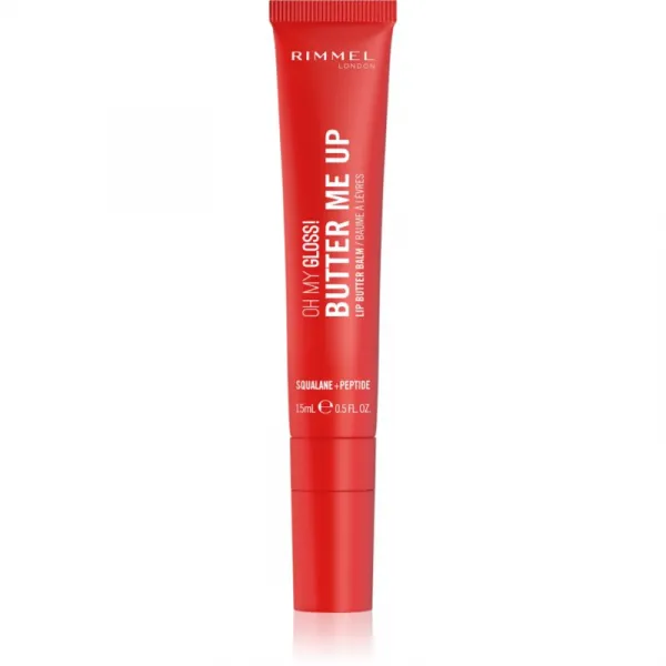 Rimmel Oh My Gloss! Butter Me Up hydratačný balzam na pery odtieň 004 Red Velvet 15 ml