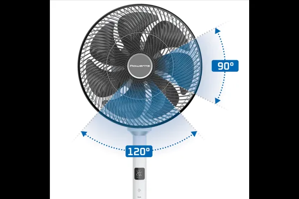 Stojanový ventilátor Rowenta Turbo Swift Silence QV5040F0 Čierny/Biely