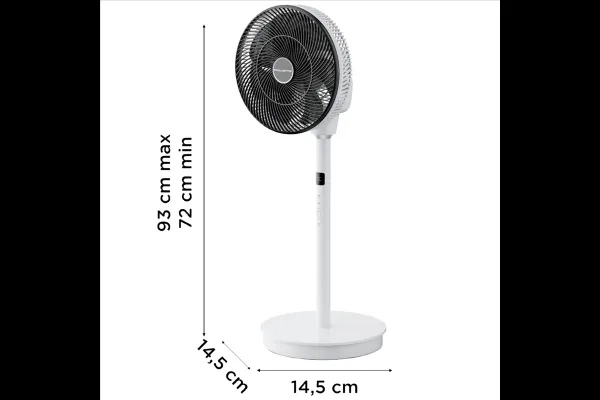 Stojanový ventilátor Rowenta Turbo Swift Silence QV5040F0 Čierny/Biely