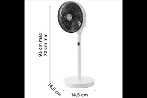 Stojanový ventilátor Rowenta Turbo Swift Silence QV5040F0 Čierny/Biely