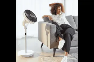Stojanový ventilátor Rowenta Turbo Swift Silence QV5040F0 Čierny/Biely