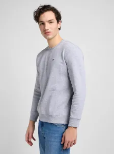 LEE Pánska mikina  PATCH CREW SWS GREY MELE 112121797 Veľkosť: M