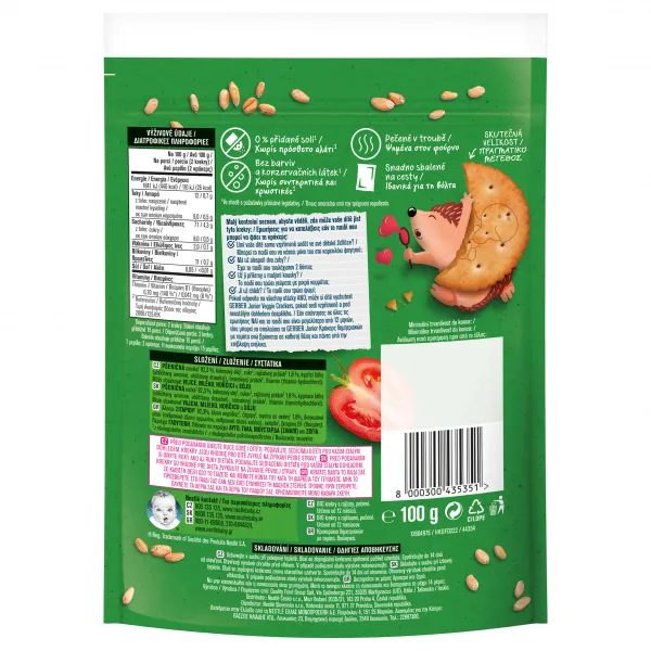 Gerber Junior Organic KREKRY s rajčinami