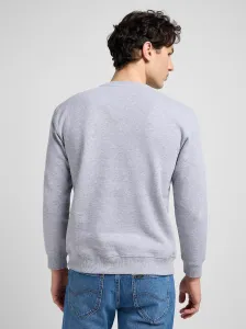 LEE Pánska mikina  PATCH CREW SWS GREY MELE 112121797 Veľkosť: M