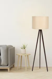 Trojnožková stojaca lampa Cream Walnut 101