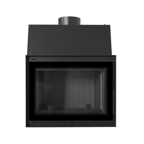 Kratki Zuzia 15 kW DECO s dochladzovacou špirálou s čiernym ohniskom - krbová vložka s teplovodným výmenníkom ZUZIA/PW/15/W/DECO/BLACK