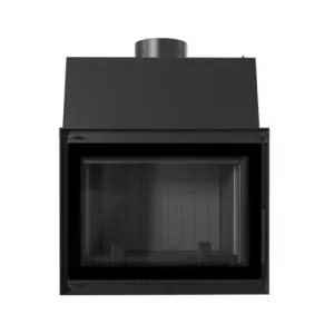 Kratki Zuzia 15 kW DECO s dochladzovacou špirálou s čiernym ohniskom - krbová vložka s teplovodným výmenníkom ZUZIA/PW/15/W/DECO/BLACK