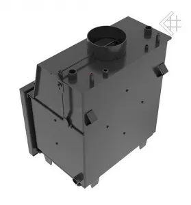 Kratki Zuzia 15 kW DECO s dochladzovacou špirálou s čiernym ohniskom - krbová vložka s teplovodným výmenníkom ZUZIA/PW/15/W/DECO/BLACK