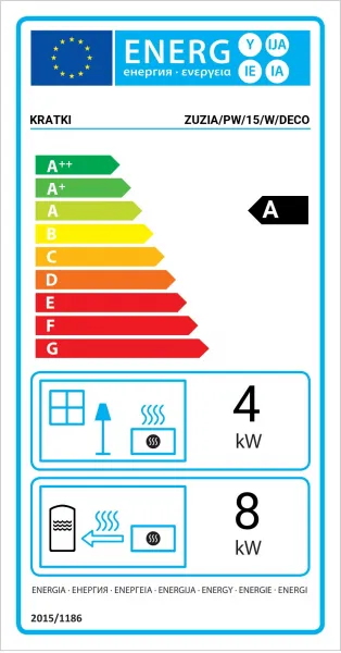 Kratki Zuzia 15 kW DECO s dochladzovacou špirálou s krémovým ohniskom - krbová vložka s teplovodným výmenníkom ZUZIA/PW/15/W/DECO