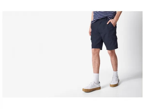 Esmara MEN Pánske cargo bermudy (navy modrá, 48)