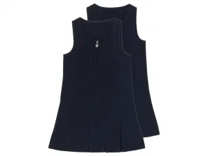Dievčenské šaty, 2 kusy (navy modrá, 122)