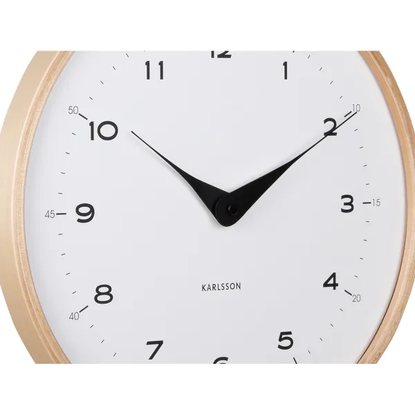 Dizajnové nástenné hodiny Karlsson 5995WH biele,priemer 30 cm