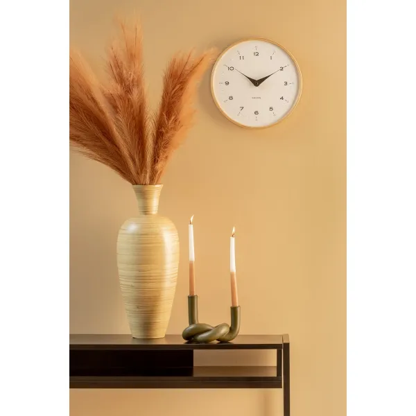 Dizajnové nástenné hodiny Karlsson 5995WH biele,priemer 30 cm