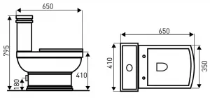 KERRA - WC kompakt Kleopatra 11 (s doskou) 5907548101235