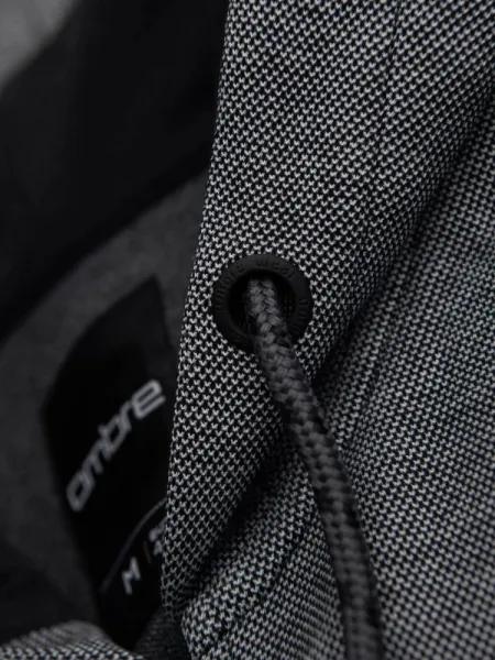 Pánska mikina s kapucňou na zips- čierna