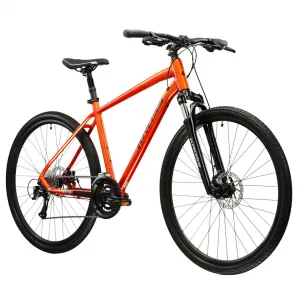 Kross EVADO 3.0 28" - model 2025 oranžová/čierna/lesk - L (21", 178-190 cm)