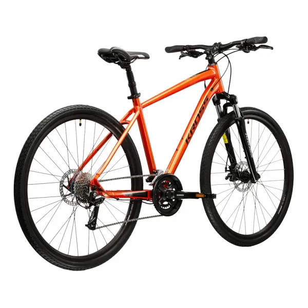 Kross EVADO 3.0 28" - model 2025 oranžová/čierna/lesk - L (21", 178-190 cm)