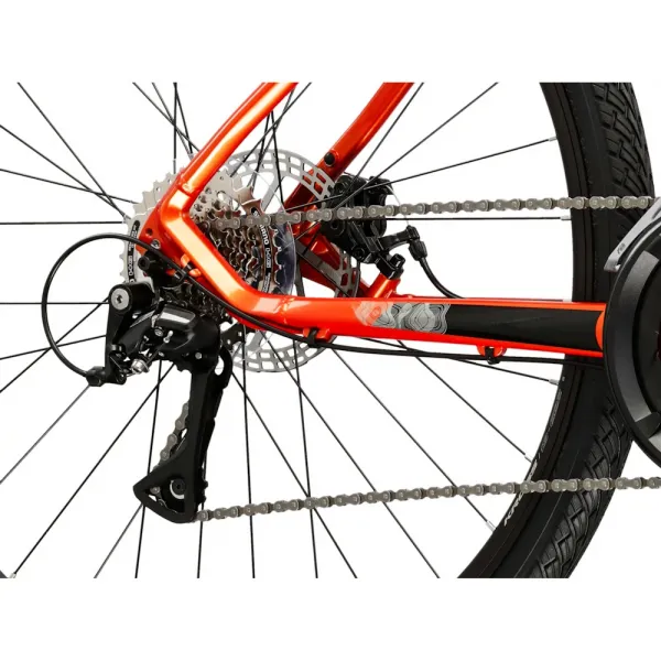 Kross EVADO 3.0 28" - model 2025 oranžová/čierna/lesk - L (21", 178-190 cm)