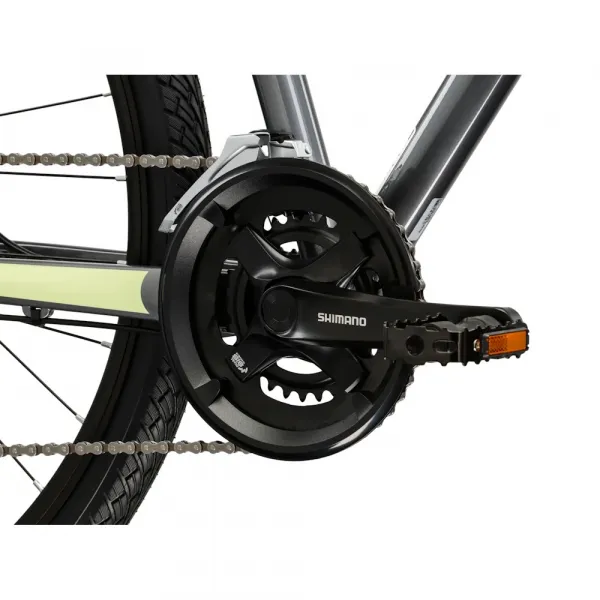 Kross EVADO 3.0 28" - model 2025 šedá / zelená / lesk - M (17", 158-170 cm)