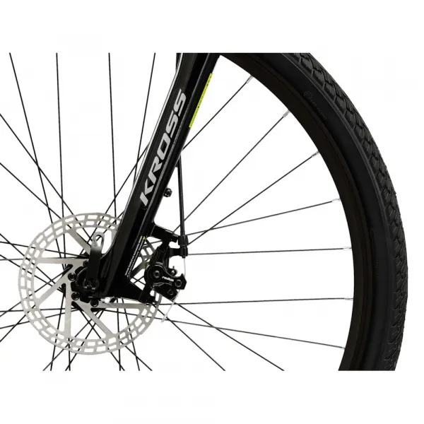 Kross EVADO 3.0 28" - model 2025 šedá / zelená / lesk - M (17", 158-170 cm)