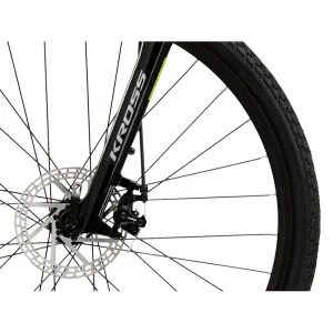 Kross EVADO 3.0 28" - model 2025 šedá / zelená / lesk - M (17", 158-170 cm)