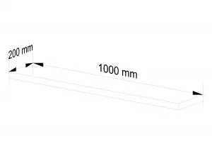 Ak furniture Polica PS-5 100 cm biela