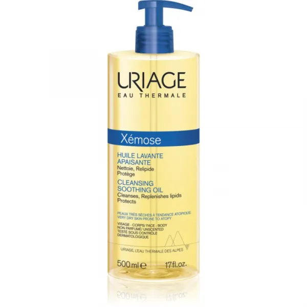 Uriage Xemose C8+ Anti-Itch Cleansing Oil upokojujúci čistiaci olej na suchú a ekzematickú pokožku 500 ml