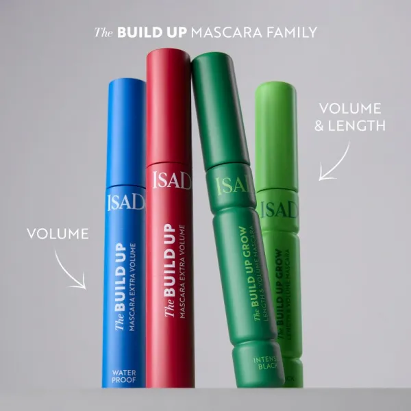 IsaDora The Build Up Mascara Extra Volume riasenka pre extra objem odtieň 01 Super Black 10 ml