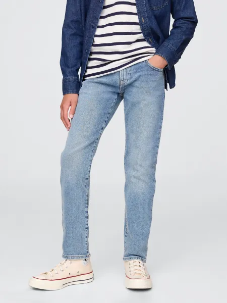 Modré chlapčenské slim fit džínsy Gap