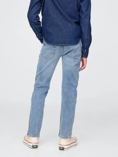 Modré chlapčenské slim fit džínsy Gap