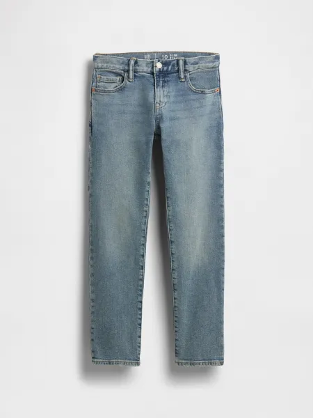 Modré chlapčenské slim fit džínsy Gap