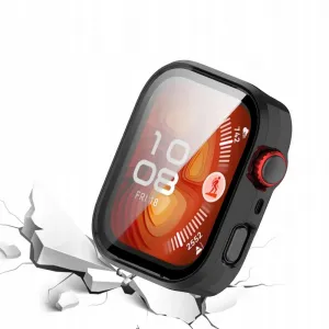 Tech-Protect Defense puzdro so sklom na Huawei Watch Fit 4, čierne