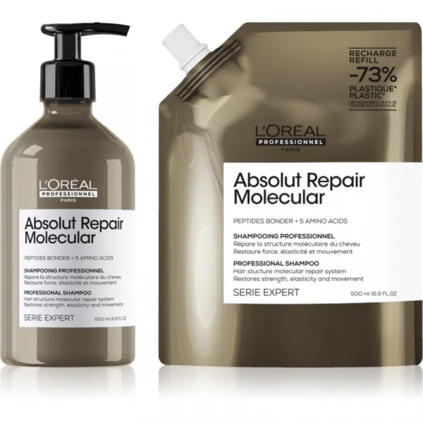 L’Oréal Professionnel Serie Expert Absolut Repair Molecular výhodné balenie pre poškodené vlasy