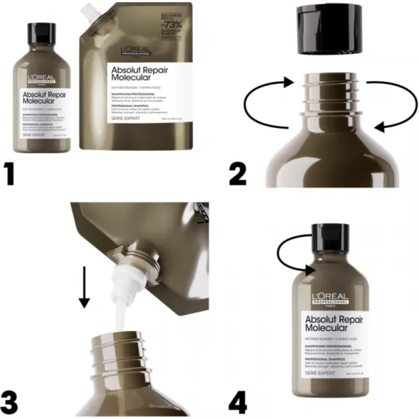 L’Oréal Professionnel Serie Expert Absolut Repair Molecular výhodné balenie pre poškodené vlasy