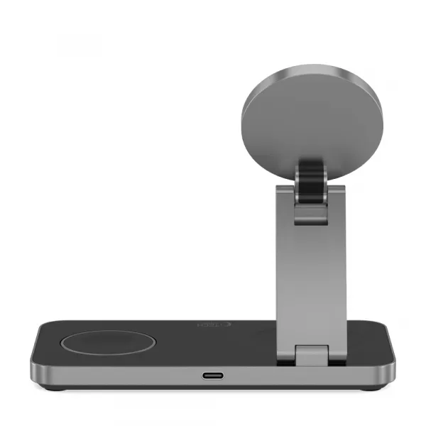 Tech-Protect A47 MagSafe bezdrôtová nabíjačka na mobil / AirPods / Apple Watch 15W, čierna