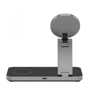 Tech-Protect A47 MagSafe bezdrôtová nabíjačka na mobil / AirPods / Apple Watch 15W, čierna