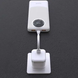 Dudao K12Pro Power Bank 20000mAh USB / USB-C 22.5W, biely