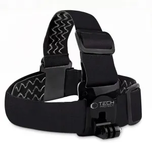 Tech-Protect GA100 držiak na hlavu pre športové kamery GoPro / DJI, čierny