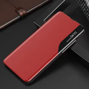 MG Eco Leather View knižkové puzdro na Samsung Galaxy A26, červené