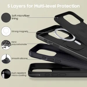Tech-Protect Silicone MagSafe kryt na iPhone 16 Pro, čierny