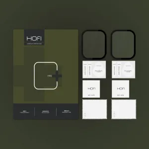 HOFI Hybrid 2x ochranné sklo na Apple Watch 7 / 8 / 9 41mm, čierne
