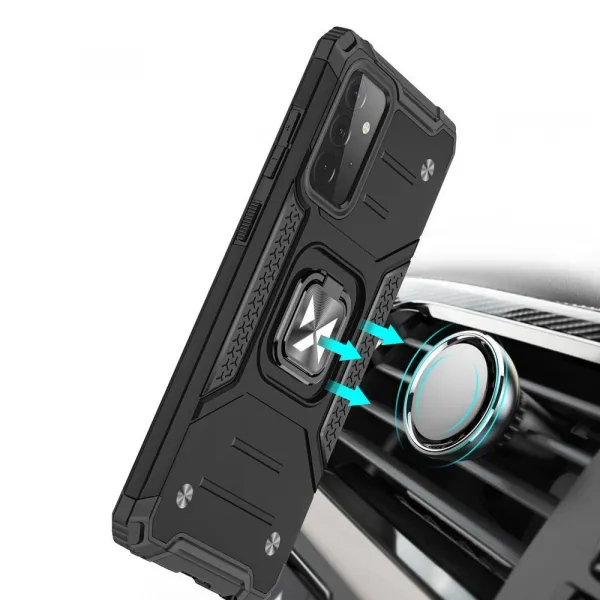 MG Ring Armor plastový kryt na Samsung Galaxy A72 4G, červený