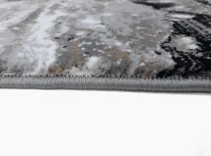Koberec Exclusive 100 sivý / čierny