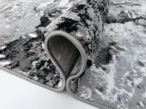 Koberec Exclusive 100 sivý / čierny