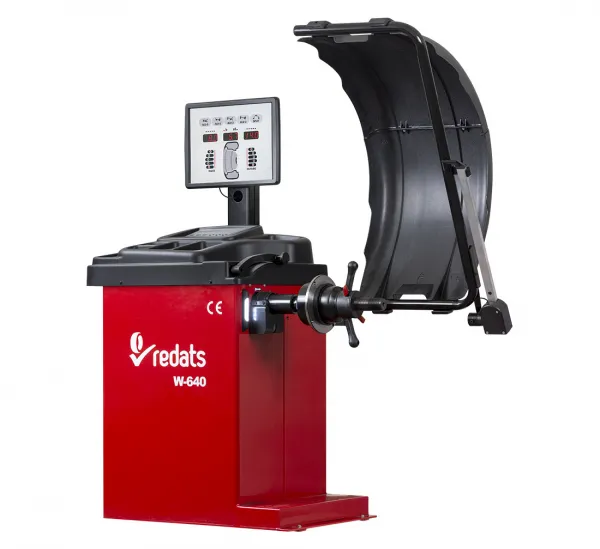 REDATS W‑640 – automatická vyvažovačka kolies pre osobné a úžitkové vozidlá