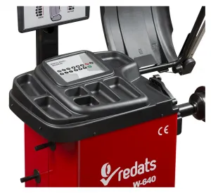 REDATS W‑640 – automatická vyvažovačka kolies pre osobné a úžitkové vozidlá