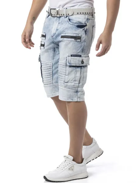 Pánske kraťasy CIPO & BAXX CK295 ICE BLUE Farba: Svetlo modrá, Konfekčná veľkosť: W31