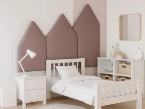 Čalúnený panel na stenu HORY - pravá strana VELVET Zvoľte farbu: Žltá, Zvoľte rozmer: 90x200 cm, Uchytenie na stenu: So samolepiacim suchým zipsom