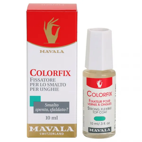 Mavala Nail Beauty Colorfix vrchný lak na nechty pre dokonalú ochranu a intenzívny lesk 10 ml